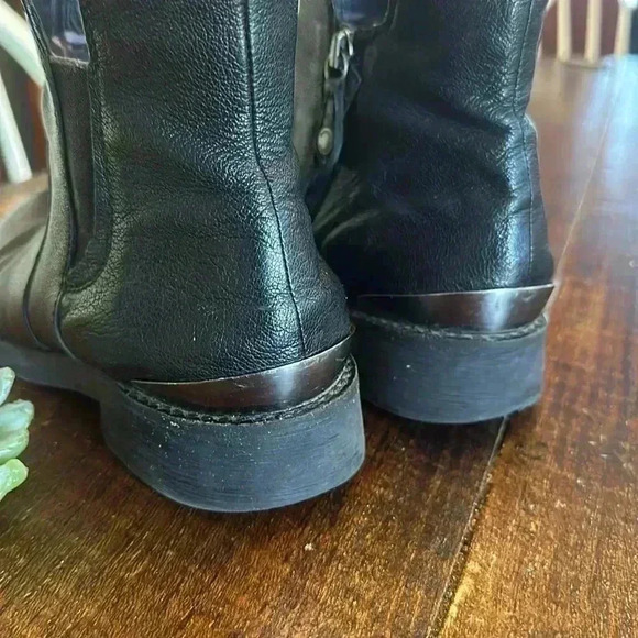 GEOX | Black Leather Ankle Boots - Picture 4 of 10